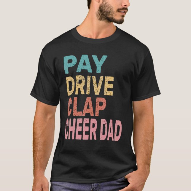 Betala Pappa Cheer Cheerlead Far Cheer T Shirt (Framsida)