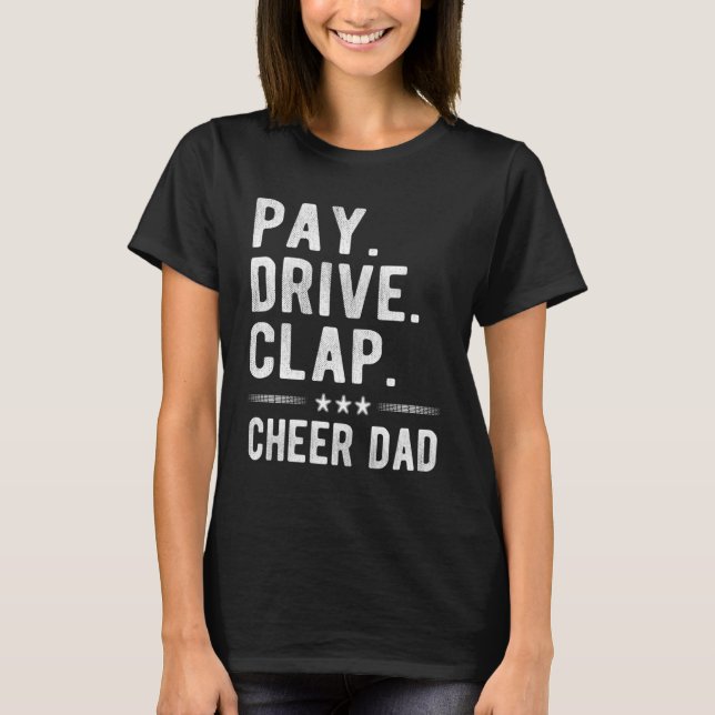 Betala Pappa Cheer Cheerlead Far Cheer T Shirt (Framsida)