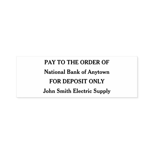 Betala till Anpassadet Självfärgande Stämpel (Design)