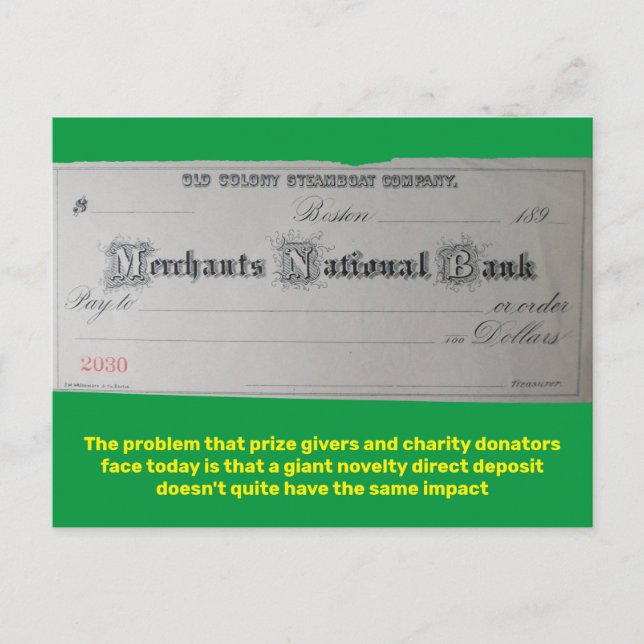 Betala till innehavaren på begäran vykort (Framsida)