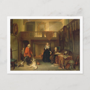 Betala titen (olja på panelen) vykort