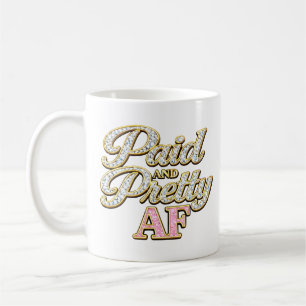 Betalad Och Snygg AF Diamond Glam Girl Boss Kaffemugg