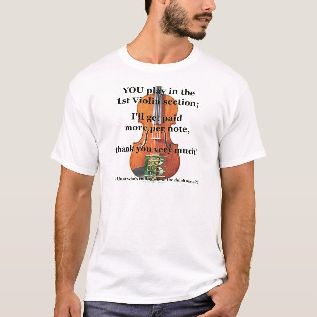 Betalade mer per noterar t-shirt (Framsida)