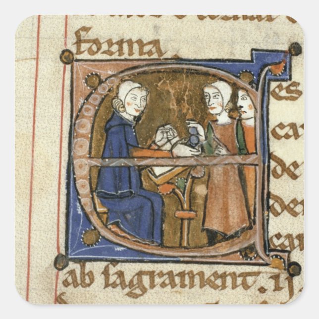 Betalande skatter fyrkantigt klistermärke (Framsida)