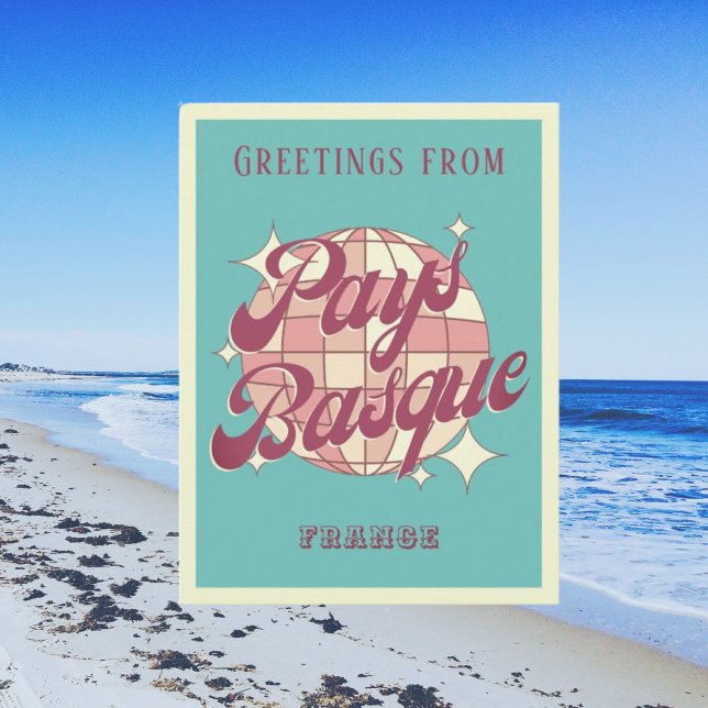 Betalar Baskisk Frankrike-semesterkort Vykort (Skapare uppladdad)