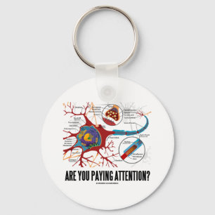 Betalar du uppmärksamhet? (NeuronSynapsehumor) Nyckelring