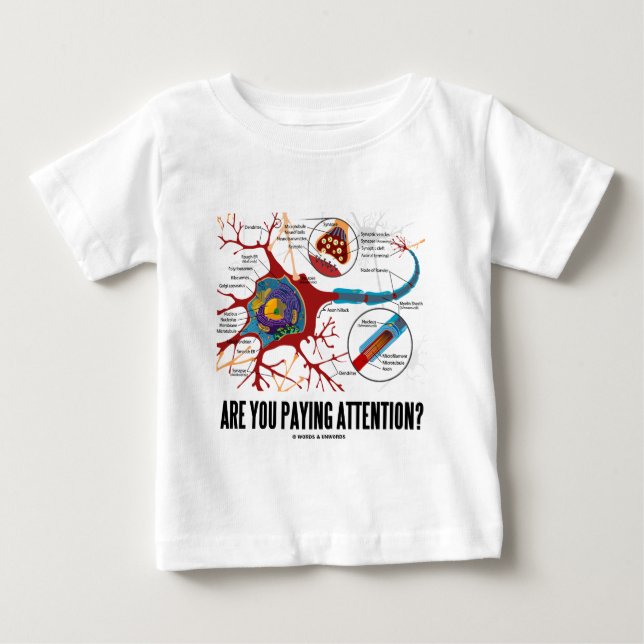 Betalar du uppmärksamhet? (NeuronSynapsehumor) T-shirt (Framsida)