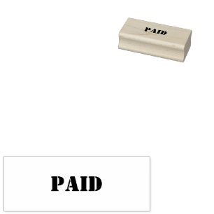 Betalat Frimärke Stämpel