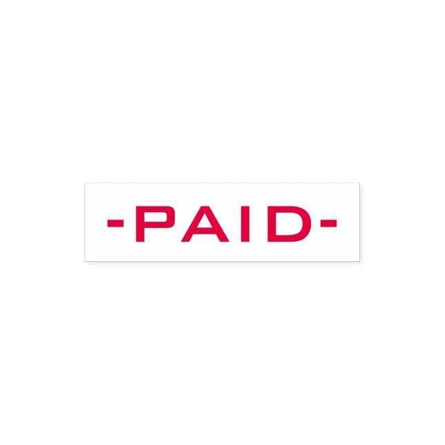 -BETALAT - Rubber Frimärke Självfärgande Stämpel (Design)