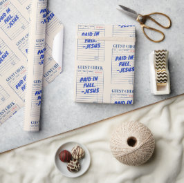 'Betald i sin helhet. - Jesus' Restaurangnota Beig Presentpapper