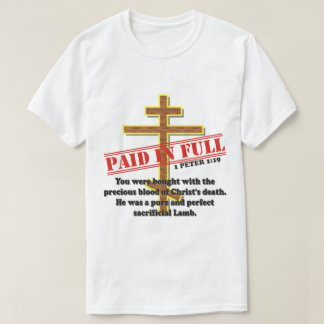 BETALD I SIN HELHET VID BLOD AV KRISTUS T SHIRT