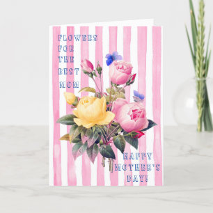 BETALNING AV BLOMMIGT BÄSTA MAMMA MORS DAG KORT