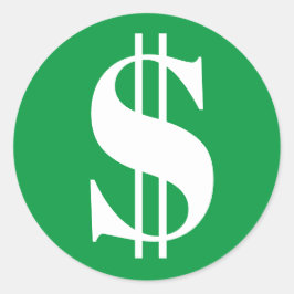 Betalningsdag $ Kalenderstämplar Runt Klistermärke