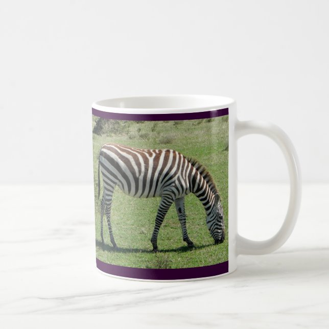 Betande sebra för betande sebra kaffemugg (Höger)