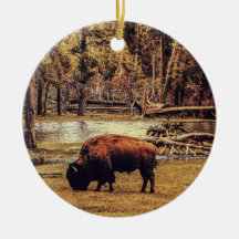 Bete Buffalo Ornament