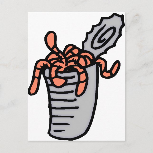 Bete i burk vykort (Framsida)