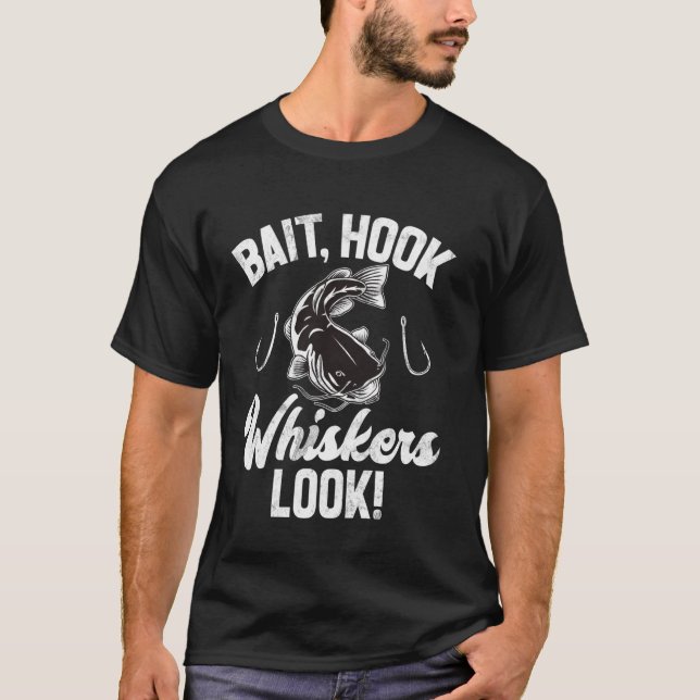 Bete Krok Morrhår Ser Malartade Fiskar T Shirt (Framsida)