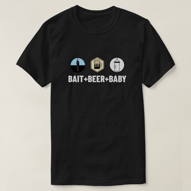 Bete, öl och faderskap T-Shirt (Design framsida)