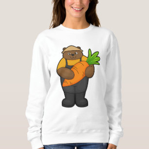 Bete som jordbrukare med morot t shirt