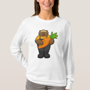 Bete som jordbrukare med morot t shirt