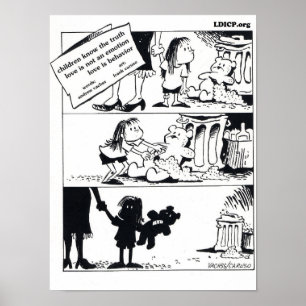 Beteende är Poster för sanning 12 x 16