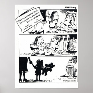 Beteende är Poster för sanning 12 x 16