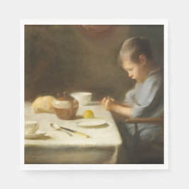 Beteende Grace (Boy Praying vid Bord) Pappersservett