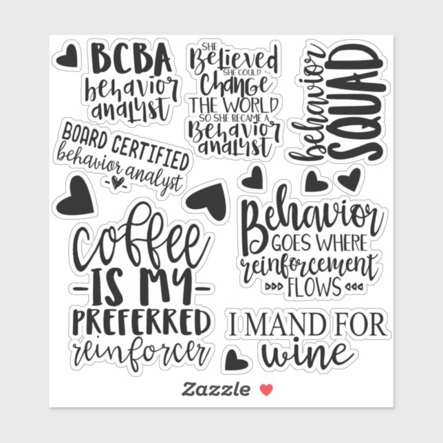 Beteendeanalytiker, BCBA, BCBA Klistermärken (Ark)