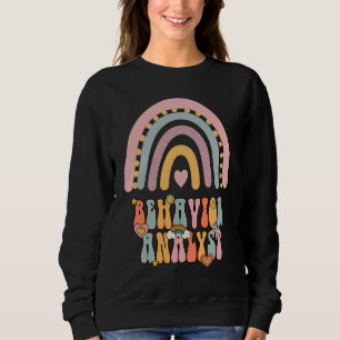 Beteendeanalytiker BCBA Groovy Retro Vintage Regnb T Shirt