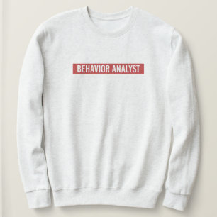 Beteendeanalytiker BCBA-text med minimalistisk rö T Shirt