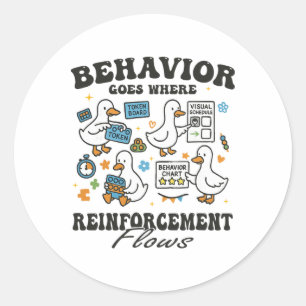 Beteendeanalytiker Silly Goose Rbt Aby Therapy Spe Runt Klistermärke