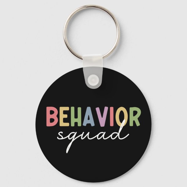 Beteendefyrkant | Behandlingsterapist ABA-terapi Nyckelring (Framsida)