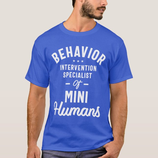 Beteendeintervention Specialist Job Title Gift T Shirt (Framsida)