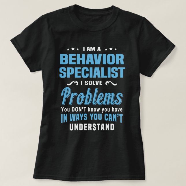 Beteendespecialister T Shirt (Design framsida)
