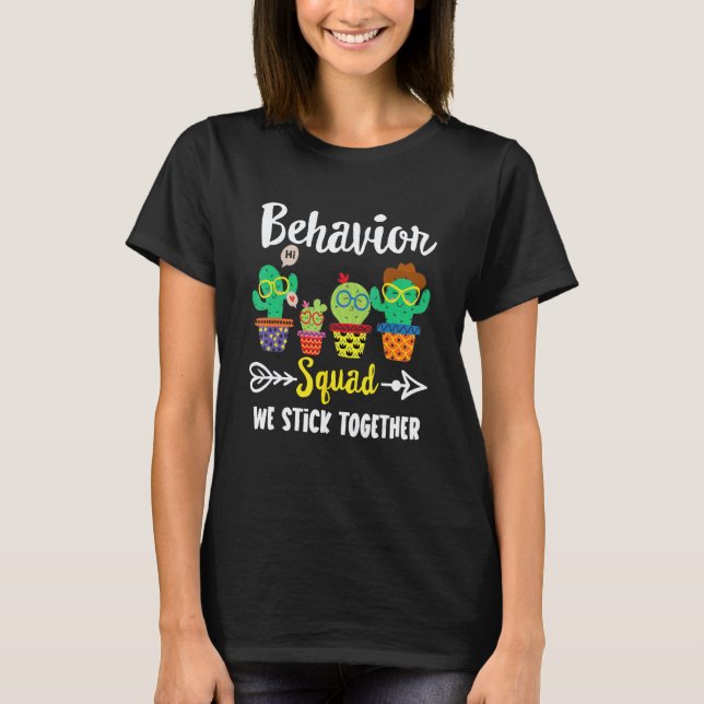 Beteendeteam, Funny Cactus Team Beteendelaborator T Shirt (Framsida)