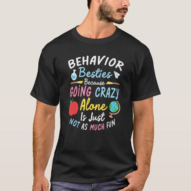 Beteendetekniker Besties ABA Therapist T Shirt (Framsida)