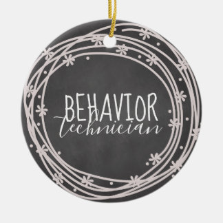 Beteendetekniker Ornament, Behavior Tech, RBT Julgransprydnad Keramik