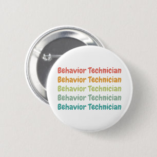 Beteendetekniker RBT Behavior Tech Retro Knapp