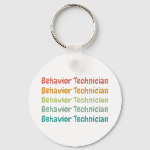 Beteendetekniker RBT Behavior Tech Retro Nyckelring