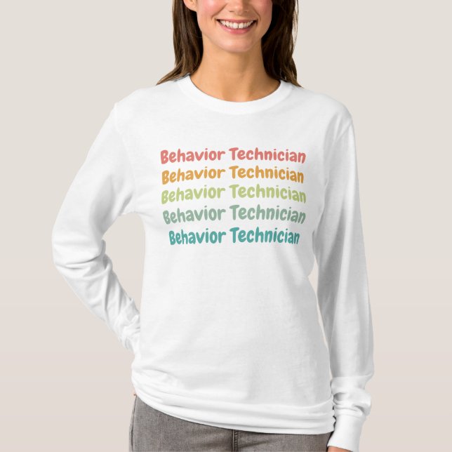 Beteendetekniker RBT Behavior Tech Retro T Shirt (Framsida)