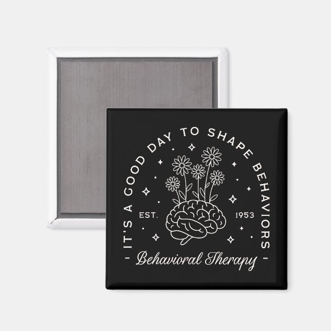 Beteendeterapeutiskt citat magnet (Front/Back)