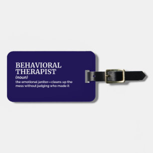 Beteendeterapi Funny Psychology Luggage Tag Bagagebricka