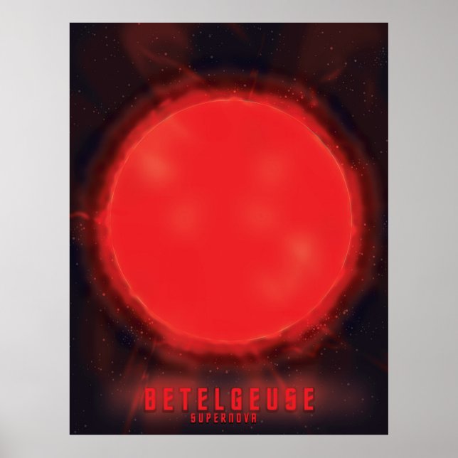 betelgeuse supernova Rymdkonst Poster (Framsidan)