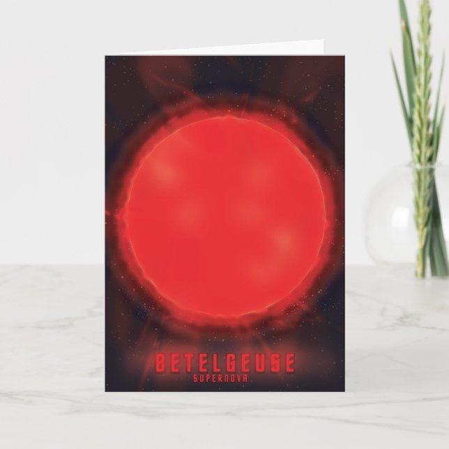 betelgeuse supernova Space Art Helgkort (Framsida)