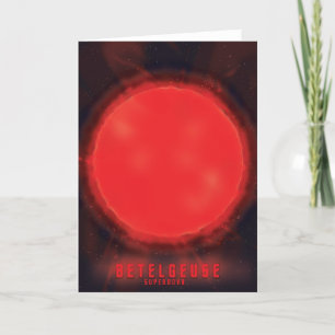 betelgeuse supernova Space Art Helgkort