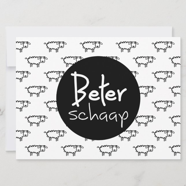 Beterschaap. Beterschap Wenskaarten. Kort (Framsida)