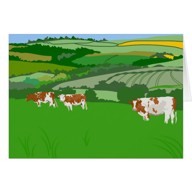 Betesdjur Hälsningskort (Framsidan Horizontal)