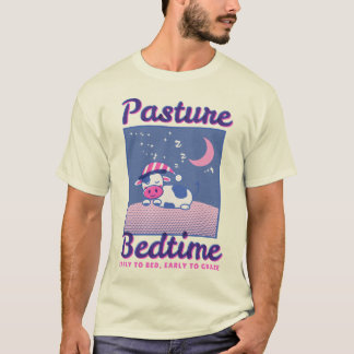 Beteshage Sängdags Sömnig Ko Puns Pyjamas T Shirt