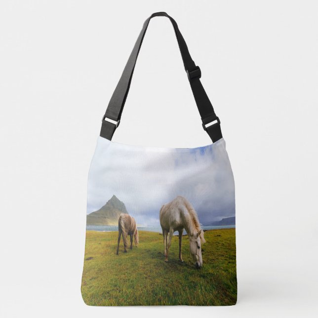 Beteshästar Axelväska (Framsida)