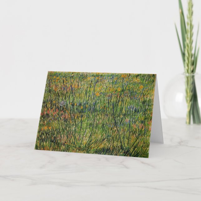 Betesmark i blom av Vincent van Gogh Kort (Framsida)